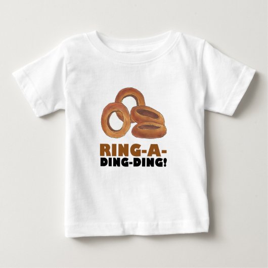 Ring-A-Ding-Zwiebelring Rings Junk Food Feinschmec Baby T-shirt (Vorderseite)