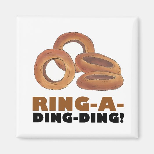Ring-A-Ding-Zwiebelring Rings Junk Food Feinschmec Magnet (Vorne)