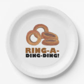 Ring-A-Ding-Zwiebelring Rings Junk Food Feinschmec Pappteller (Vorderseite)