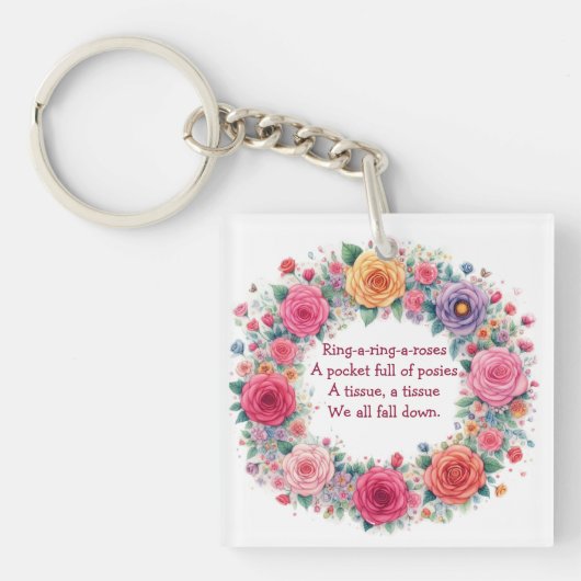 "Ring a Ring O Rose" schön Schlüsselanhänger (Vorderseite)