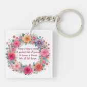 "Ring a Ring O Rose" schön Schlüsselanhänger (Rückseite)