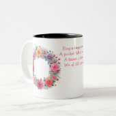 Ring a Ring O Rose Zweifarbige Tasse (Vorderseite Links)
