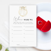 Ring and Bow Brautparty Wo waren wir?