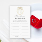 Ring and Bow Wie alt war die Braut, um Spiel zu we