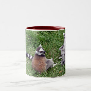 Ring angebundene Lemurs-Tasse Zweifarbige Tasse