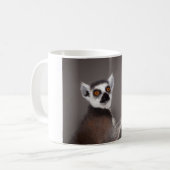 Ring angebundener Lemur Kaffeetasse (Vorderseite Links)