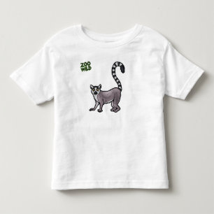 Ring angebundener Lemur Kleinkind T-shirt