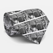 Ring-angebundener Lemur mit dem Baby Schwarzweiss Krawatte (Gerollt)