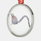 Ring-Angebundener Lemur Ornament Aus Metall (Links)