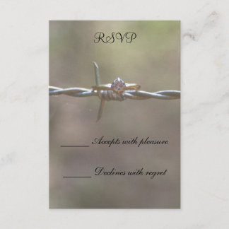 Ring auf Stacheldraht RSVP Karte