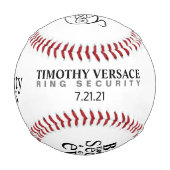 Ring Bearer Baseball (Rückseite)