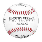 Ring Bearer Baseball (Rückseite)