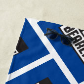 Ring Bearer Beach Handtuch Blau und Schwarze Samml (Beispiel)