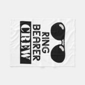Ring Bearer Crew Ring Wedding Party Sungl Security Fleecedecke (Vorderseite (Horizontal))