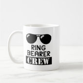 Ring Bearer Crew Ring Wedding Party Sungl Security Kaffeetasse (Links)