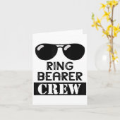 Ring Bearer Crew Ring Wedding Party Sungl Security Karte (Gelbe Blume)