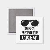 Ring Bearer Crew Ring Wedding Party Sungl Security Magnet (Vorderseite/Rückseite)