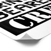 Ring Bearer Crew Ring Wedding Party Sungl Security Poster (Ecke)