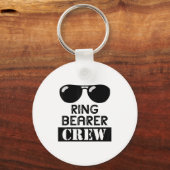 Ring Bearer Crew Ring Wedding Party Sungl Security Schlüsselanhänger (Vorderseite)