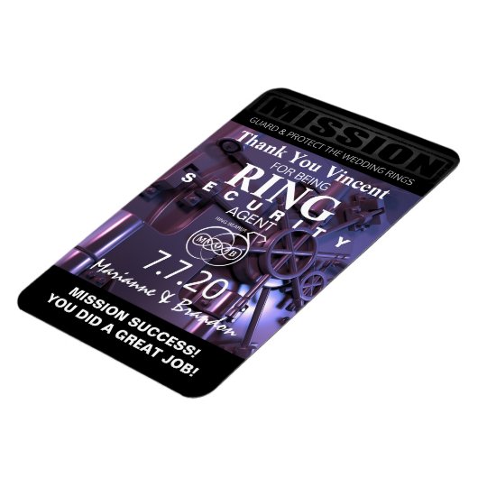 Ring Bearer Danke Magnet (Linke Seite)