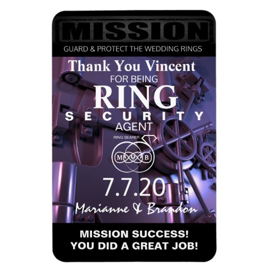 Ring Bearer Danke Magnet (Vertikal)