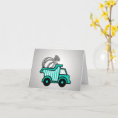 Ring Bearer Dump Truck Karte (Gelbe Blume)