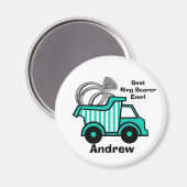 Ring Bearer Dump Truck Magnet (Vorderseite/Rückseite)