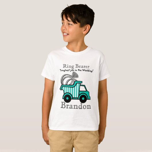 Ring Bearer Dump Truck T-Shirt (Vorne ganz)