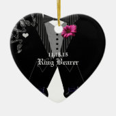 Ring Bearer Gerber Daisy Hochzeitsfeier Ornament (Vorne)