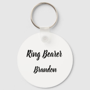 Ring Bearer Geschenk Individuelle Name Geschenke H Schlüsselanhänger