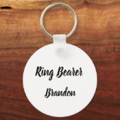 Ring Bearer Geschenk Individuelle Name Geschenke H Schlüsselanhänger (Vorderseite)