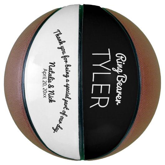 Ring Bearer Geschenk Keepake Basketball (Vertikal)
