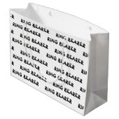 "Ring Bearer" Geschenktasche Große Geschenktüte (Rückseite Schrägansicht)
