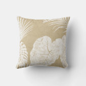 Ring Bearer Modern Simple Kraft Tropenleaf Art Kissen (Rückseite)