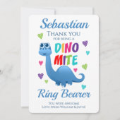 Ring Bearer Page Boy Danke Dinosaurier (Vorderseite)