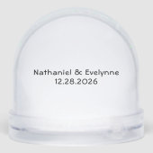 Ring Bearer Reindeer Christmas Schneekugeln (Rückseite)