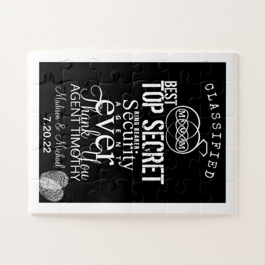 Ring Bearer Secret Agent Puzzle (Horizontal)