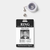 Ring Bearer Security Abzeichen Ausweis (Vorderseite mit Ausziehbar)
