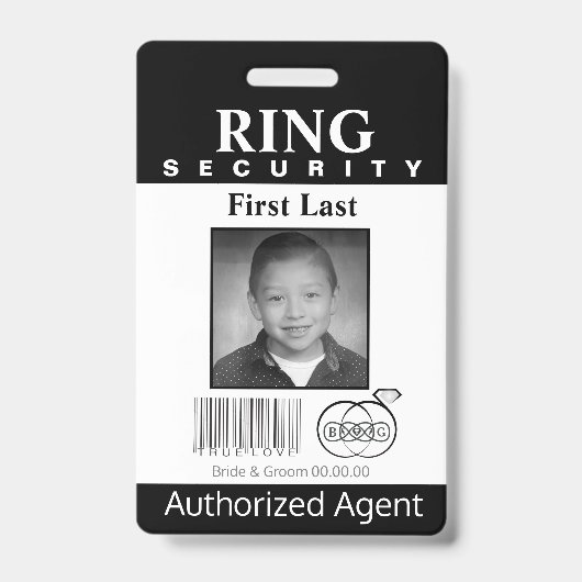 Ring Bearer Security Abzeichen Ausweis (Vorderseite)