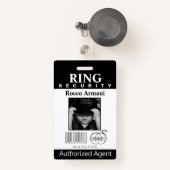 Ring Bearer Security Abzeichen Ausweis (Vorderseite mit Rechteck)