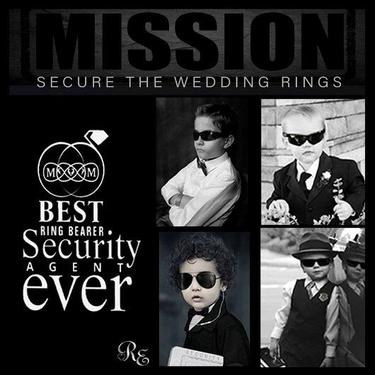 Ring Bearer Security Abzeichen Ausweis