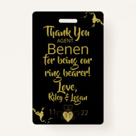 Ring Bearer Security Abzeichen Ausweis