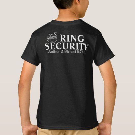 Ring Bearer Security Agent T - Shirt (Rückseite)