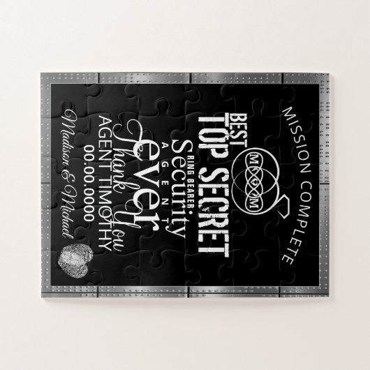 Ring Bearer Security Agent Vielen Dank Puzzle (Horizontal)
