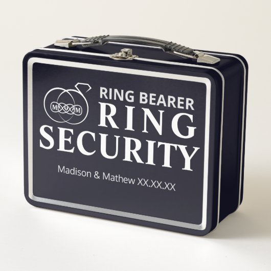 Ring Bearer Security Box Metall Brotdose (Vorderseite)