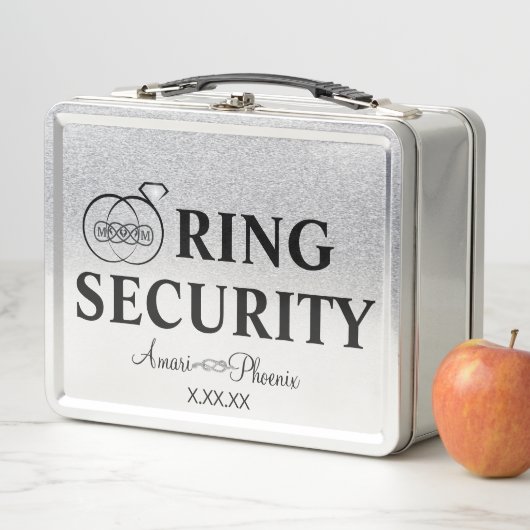 Ring Bearer Security Box Metall Brotdose (Beispiel)