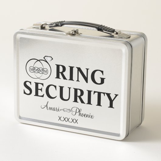 Ring Bearer Security Box Metall Brotdose (Vorderseite)