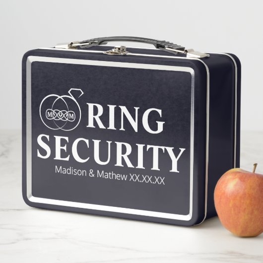 Ring Bearer Security Box Metall Brotdose (Beispiel)