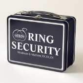 Ring Bearer Security Box Metall Brotdose (Vorderseite)