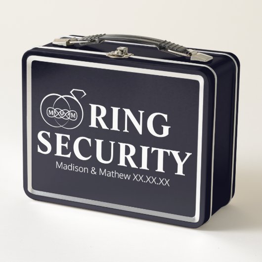 Ring Bearer Security Box Metall Brotdose (Vorderseite)
